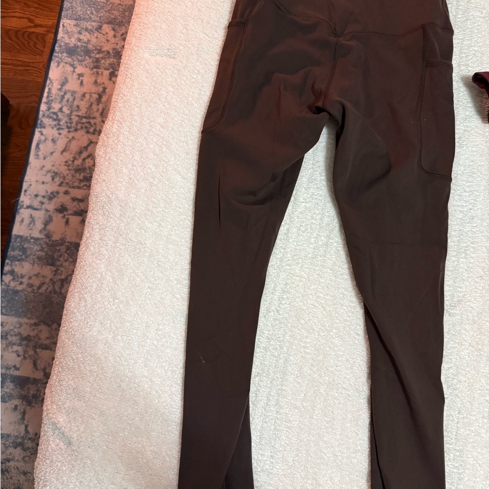 HeyNuts Brown Leggings with Pockets